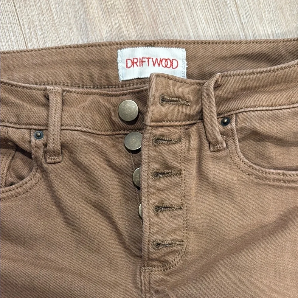 Driftwood Women's Skinny Jeans button fly - Brown - Picture 2 of 4